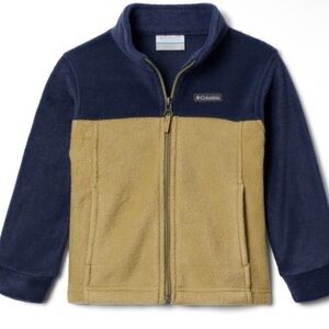 Columbia Blue and Green Fleece Jacket Size 10/12